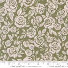 Wild Honey Monofloral Florals Rose Tapestry Fern Green - 5251 15 - Moda Fabrics - Nebraska Quilt Company - F2501716