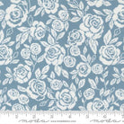 Wild Honey Monofloral Florals Rose Tapestry Sky Blue - 5251 14 - Moda Fabrics - Nebraska Quilt Company - F2501715