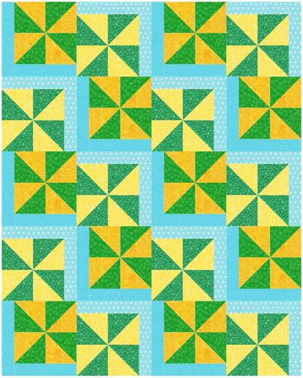 Windy Quilt Pattern PDF Digital Download - Nebraska Quilt Company - PUB2401275