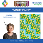 Windy Six - Pack Party - July 11 2026, 9 AM - 4 PM, Virtual - Nebraska Quilt Company - EVE261169