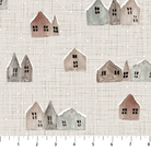 Winter Dreams Houses Taupe - 90842 - 14 - FIGO Fabrics - Nebraska Quilt Company - F07848