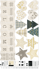 Winter Dreams Winter Panel White 24" x 43" - Nebraska Quilt Company - PAN07861