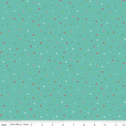 Winter Wonder Multi Dots on Aqua - 1 Yard Left - Verified! - Nebraska Quilt Company - F2400928