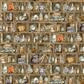 Witch's Tale Digital Bookshelf Dark Caramel Brown - Y4787 - 66 - Clothworks - Nebraska Quilt Company - F261092