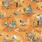 Witch's Tale Digital Toile Rust - Y4786 - 71 - Clothworks - Nebraska Quilt Company - F261062