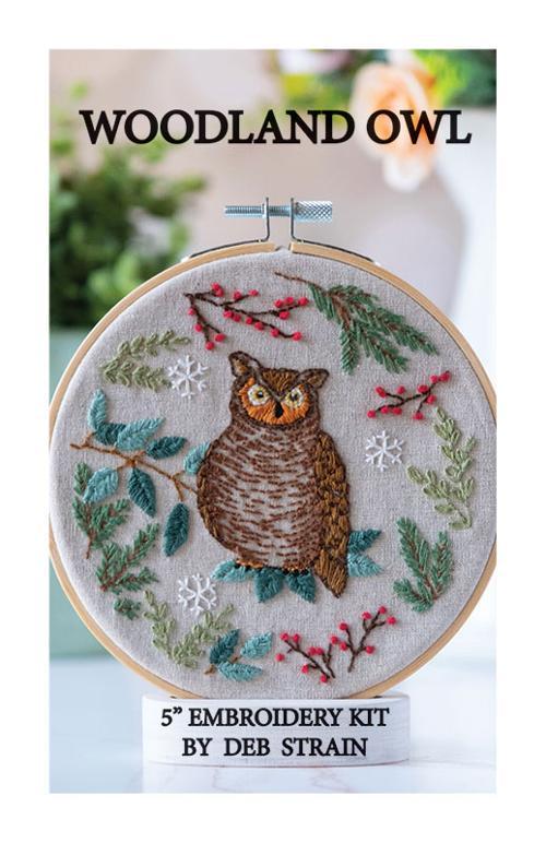 Woodland Owl Embroidery Kit - Nebraska Quilt Company - N260475