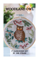Woodland Owl Embroidery Kit - Nebraska Quilt Company - HE260475