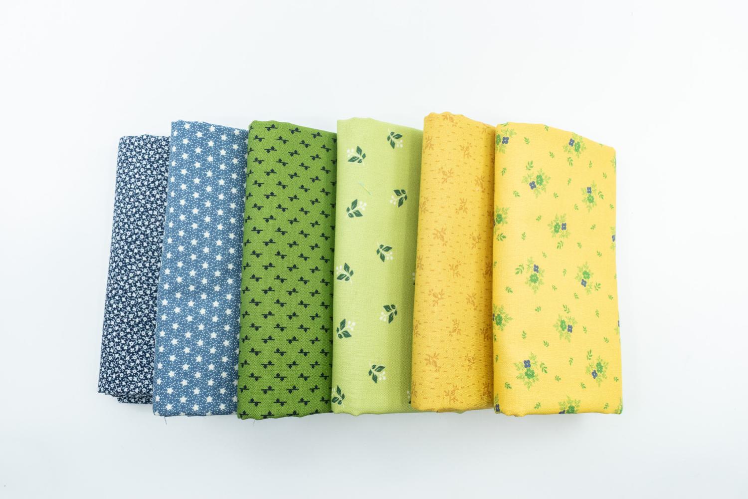 Woof and Warp Half Yard Bundle Multi 6 pieces - Nebraska Quilt Company - Woof and Warp Half Yard Bundle Multi 6 pieces