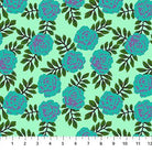 Yesterday Carnation Aqua - AMT155 - 75C - Northcott Fabrics - Nebraska Quilt Company - F251509