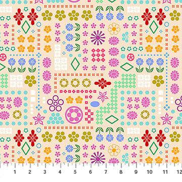 Yesterday High Score Cream - AMT160 - 31C - Northcott Fabrics - Nebraska Quilt Company - F251520