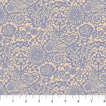 Yesterday Little Heaven Cornflower Purple - AMT156 - 63V - Northcott Fabrics - Nebraska Quilt Company - F251511