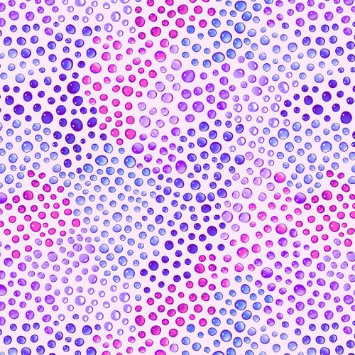 108" Wide Rainbow Droplets Water Droplets Lilac - 108RAINBOWD - B - 3328 - 25 - Blank Quilting - Nebraska Quilt Company - F06400