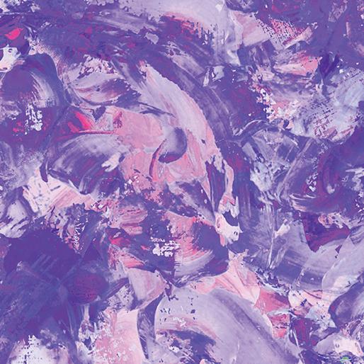 108" Wideback Paint Splash Purple/Lilac