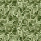 118" Wide Spectral Abstract Shapes Sage Green - 118SPECTRAL - B - 3115 - 60 - Blank Quilting - Nebraska Quilt Company - F04362