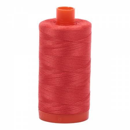 2277 Light Red Orange 50wt Aurifil Thread 1,422 Yards - Nebraska Quilt Company - NT07129