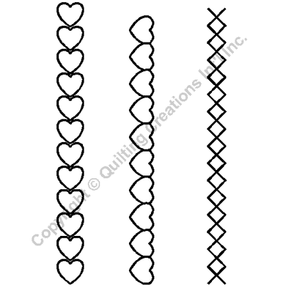 504 - Mini Border .75" - Stencil - Nebraska Quilt Company - N12616