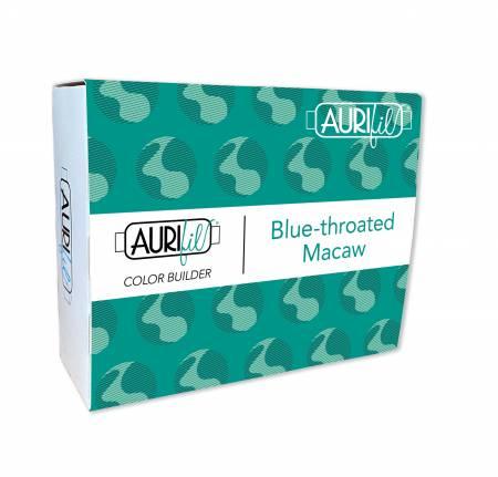 Aurifil Color Builder 40wt 3pc Set Blue Throated Macaw Teal