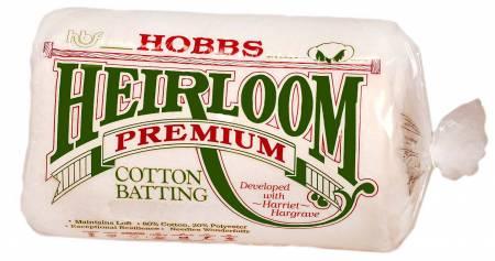 Batting Heirloom Premium Cotton Blend Queen 90" x 108"