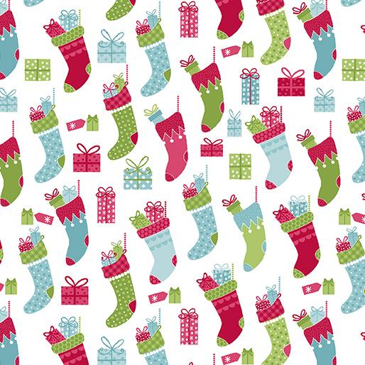 Joy Stockings White Multi