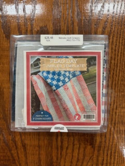 NQC Charm Pack with Flag Day Tumbler Template
