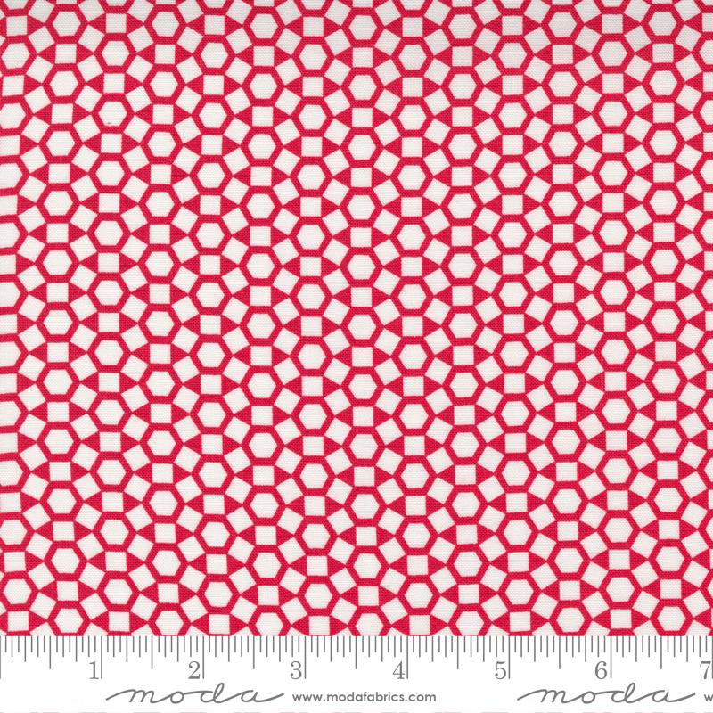 One Fine Day Hexagons Red
