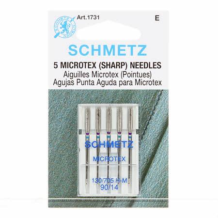 Schmetz Microtex (Sharp) Needles (5 Pack) 90/14