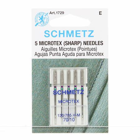 Schmetz Microtex Sharp Macine Needles Size 70/10 1729