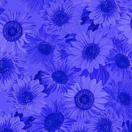 108" Wideback Sunflower Whisper Royal Blue