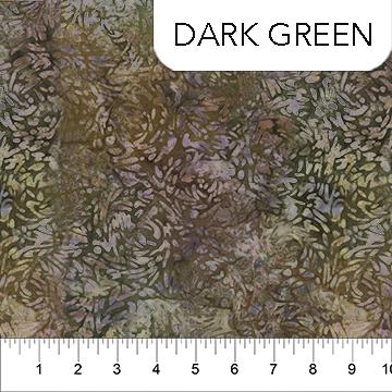 Banyan BFFs Dark Green - 81600 - 79 - Banyan Batiks - Nebraska Quilt Company - F84776