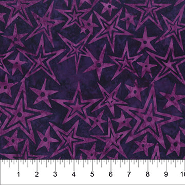 Banyan City Spirit Starlight Eggplant - 83061 - 86 - Banyan Batiks - Nebraska Quilt Company - F07352