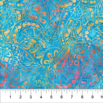 Banyan City Spirit Traffic Caribbean - 83062 - 61 - Banyan Batiks - Nebraska Quilt Company - F07353