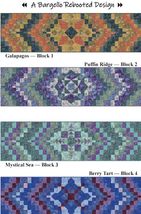 Batik Textiles 4 - in - 1 Runner Pattern - Nebraska Quilt Company - PUB03028