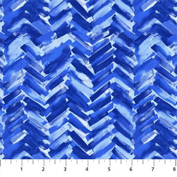 Beautiful Moments Blue Chevron - 90726 - 42 - QT Fabrics - Nebraska Quilt Company - F06250