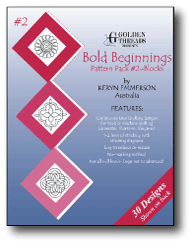 Bold Beginnings Collection 2 Pantographs BBL2 - Nebraska Quilt Company - Bold Beginnings Collection 2 Pantographs BBL2
