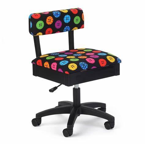 Bright Buttons Hydraulic Sewing Chair - Nebraska Quilt Company - SCCH8013