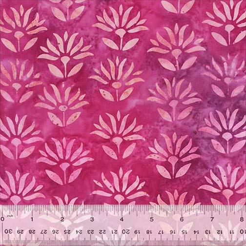 Bright Summer Lotu Rose Pink - 3478Q - X - Anthology Fabrics - Nebraska Quilt Company - Bright Summer Lotu Rose Pink - 3478Q - X - Anthology Fabrics