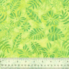 Bright Summer Tropical Leaves Lime - 3474Q - X - Anthology Fabrics - Nebraska Quilt Company - F06648