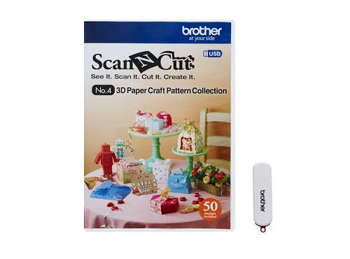 Brother ScanNCut 3D Paper Craft Pattern Collection USB - Nebraska Quilt Company - ACAUSB4