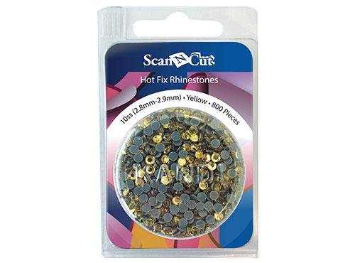 Brother ScanNCut Hot Fix Rhinestones Yellow 10ss - Nebraska Quilt Company - ACARS10Y