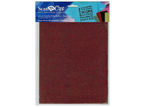 Brother ScanNCut Iron on Sheets Glitter Basics - Nebraska Quilt Company - ACATG01