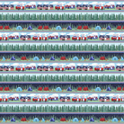 Camp USA Dark Blue Camping Border Stripe - CAMPUSA - B - 3071 - 77 - Blank Quilting - Nebraska Quilt Company - F04279