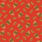 Chillin & Grillin Hot Dogs & Burgers Red - 14360 - 10 - Benartex - Nebraska Quilt Company - F07754