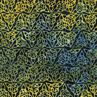 Citron Breeze Celtic Triangle Blue Midnight Blue - 112303595 - Island Batik - Nebraska Quilt Company - F06455