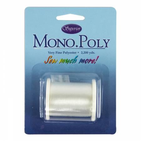 Clear 100wt MonoPoly Superior Threads 2200 Yards - Nebraska Quilt Company - NT00954