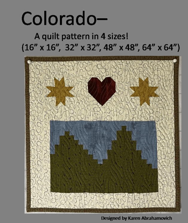 Colorado Quilt Pattern - Nebraska Quilt Company - PUB07907