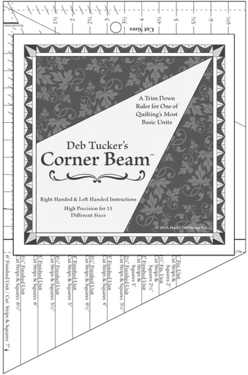 Corner Beam Ruler - Nebraska Quilt Company - Corner Beam Ruler