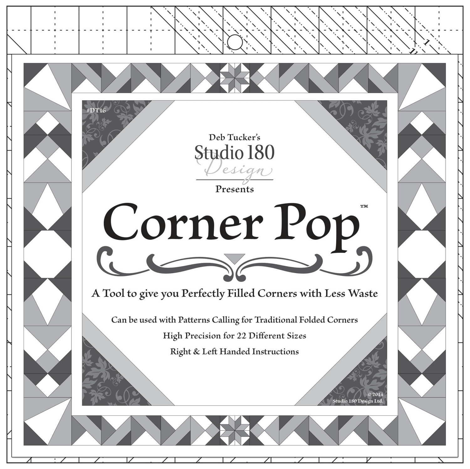 Corner Pop Ruler - Nebraska Quilt Company - Corner Pop Ruler