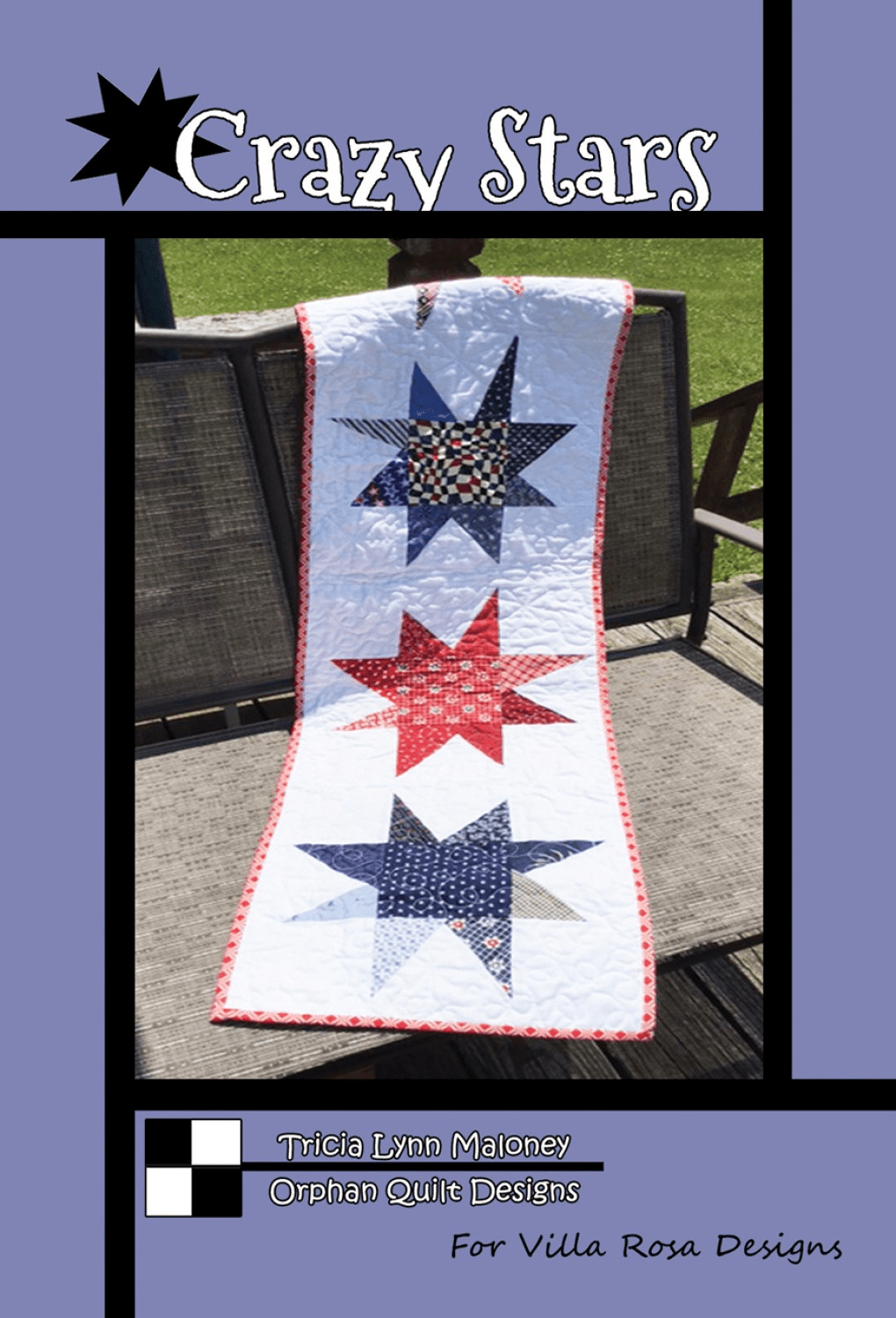 Crazy Stars Pattern - Nebraska Quilt Company - PUB09530