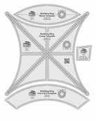 Creative Grids Double Wedding Ring Templates Quilt Ruler - Nebraska Quilt Company - N01025