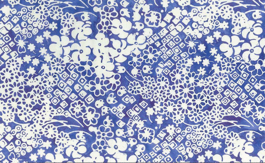Crossroads Daisy Squares Got the Blues - 80903 - 44 - Banyan Batiks - Nebraska Quilt Company - F03066